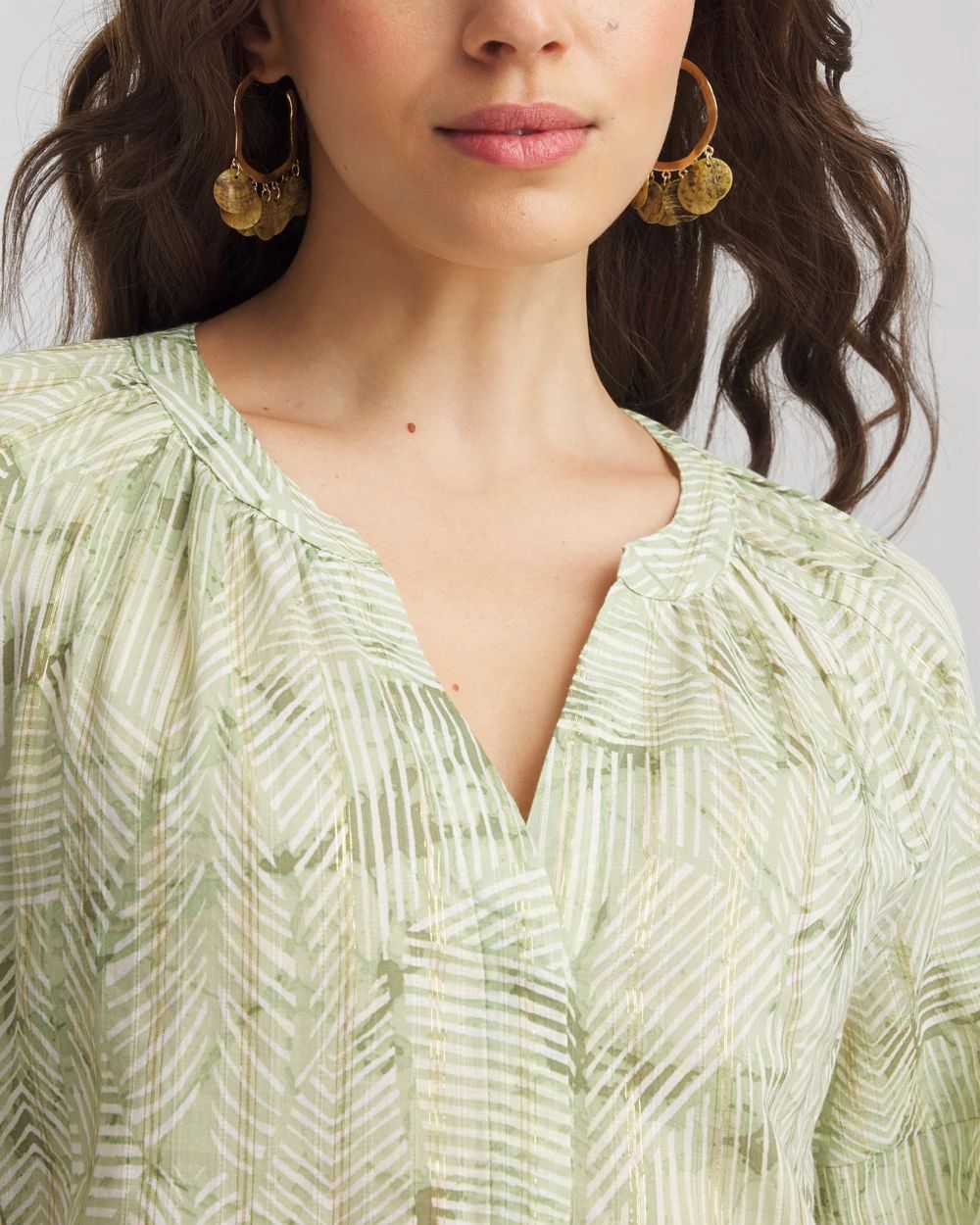 トップス cotton lurexstripe frillsleeve blouse LT4152B_7.jpg?v=1649879031